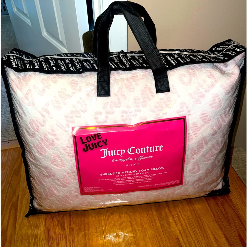 Juicy Couture memory foam pillow
